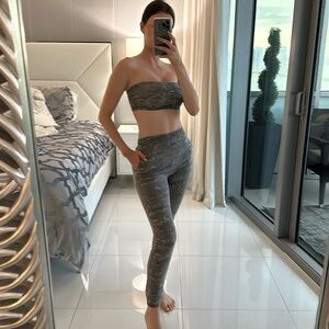 Camo Faded Sweatpants and Bandeau Set